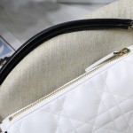 Small Dior Vibe Hobo Bag White