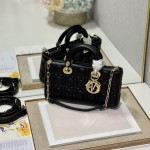 Dior Lady D-Joy Bag Black Cannage Lambskin