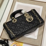 Dior Lady D-Joy Bag Black Cannage Lambskin