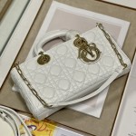 Dior Lady D-Joy Bag White Cannage Lambskin