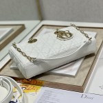 Dior Lady D-Joy Bag White Cannage Lambskin