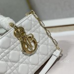 Dior Lady D-Joy Bag White Cannage Lambskin