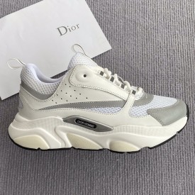 Dior B22 Sneaker in technical knit and cream calfskin