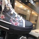 Dior B23 High Canvas Sorayama Dinosaur Black