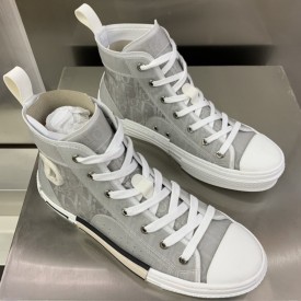 Dior B23 High Top Logo Oblique Grey