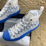 Dior B23 High Top Logo Oblique Gradient Blue