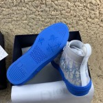 Dior B23 High Top Logo Oblique Gradient Blue