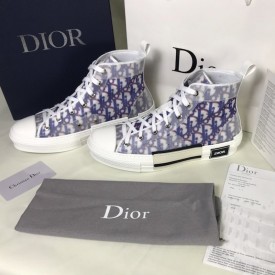 Dior B23 High Top Logo Oblique Blue & Red 