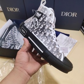 Dior B23 High Top Logo Oblique Patch Black