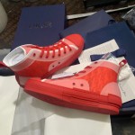 Dior B23 High Top Logo Oblique Red