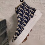 Dior B23 High Top Logo Oblique Tapestry Navy