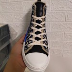 Dior B23 High Top Logo Oblique Tapestry Navy