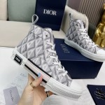 B23 High-Top Sneaker Dior Gray CD Diamond Canvas