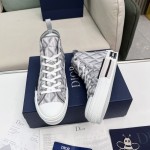 B23 High-Top Sneaker Dior Gray CD Diamond Canvas