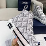 B23 High-Top Sneaker Dior Gray CD Diamond Canvas