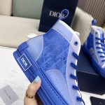 B23 High-Top Sneaker Blue Dior Oblique Canvas