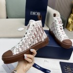 B23 High-Top Sneaker Coffee Dior Oblique Canvas