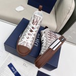 B23 High-Top Sneaker Coffee Dior Oblique Canvas