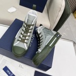 B23 High-Top Sneaker Olive Dior Oblique Canvas