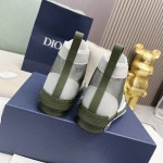 B23 High-Top Sneaker Olive Dior Oblique Canvas