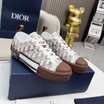 B23 Low-Top Sneaker Coffee Dior Oblique Canvas