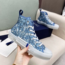 DIOR AND PARLEY B23 High-Top Sneaker Blue Dior Oblique Parley Ocean Plastic