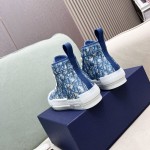 DIOR AND PARLEY B23 High-Top Sneaker Blue Dior Oblique Parley Ocean Plastic