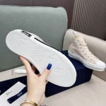 B23 High-Top Sneaker Cream Dior Oblique Macrame