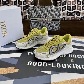 Dior B30 Sneaker Yellow Mesh and Technical Fabric