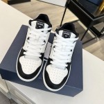 Dior B57 Mid-Top Sneaker Black and White Smooth Calfskin