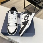 Dior B57 Mid-Top Sneaker Black and White Smooth Calfskin