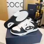 Dior B57 Mid-Top Sneaker Black and White Smooth Calfskin