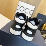 Dior B57 Mid-Top Sneaker Black and White Smooth Calfskin