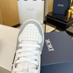 Dior B57 Mid-Top Sneaker Gray and White Smooth Calfskin