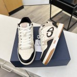 Dior B57 Mid-Top Sneaker Black and Cream Smooth Calfskin and Beige Suede