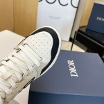 Dior B57 Mid-Top Sneaker Black and Cream Smooth Calfskin and Beige Suede