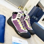 Dior Diorizon Hiking Ankle Boot Purple Technical Mesh with Black Rubber