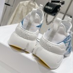 Dior D-Connect Sneaker Blue Multicolor Technical Fabric with Rêve d'Infini Print