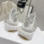 Dior D-Connect Sneaker White and Gold Tone Multicolor Technical Fabric with Rêve d'Infini Print