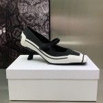 Dior D-Motion Pump Black Technical Fabric and White Rubber