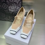 Dior D-Motion Pump Nude Technical Fabric and White Rubber