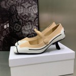 Dior D-Motion Pump Nude Technical Fabric and White Rubber