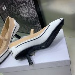 Dior D-Motion Pump Nude Technical Fabric and White Rubber