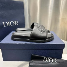 Dior Aqua Sandal Black Quilted Smooth Calfskin