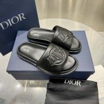 Dior Aqua Sandal Black Quilted Smooth Calfskin