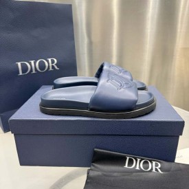 Dior Aqua Sandal Blue Quilted Smooth Calfskin