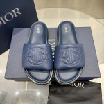 Dior Aqua Sandal Blue Quilted Smooth Calfskin