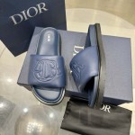 Dior Aqua Sandal Blue Quilted Smooth Calfskin