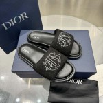 Dior Aqua Sandal Black Quilted Denim