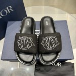 Dior Aqua Sandal Black Quilted Denim